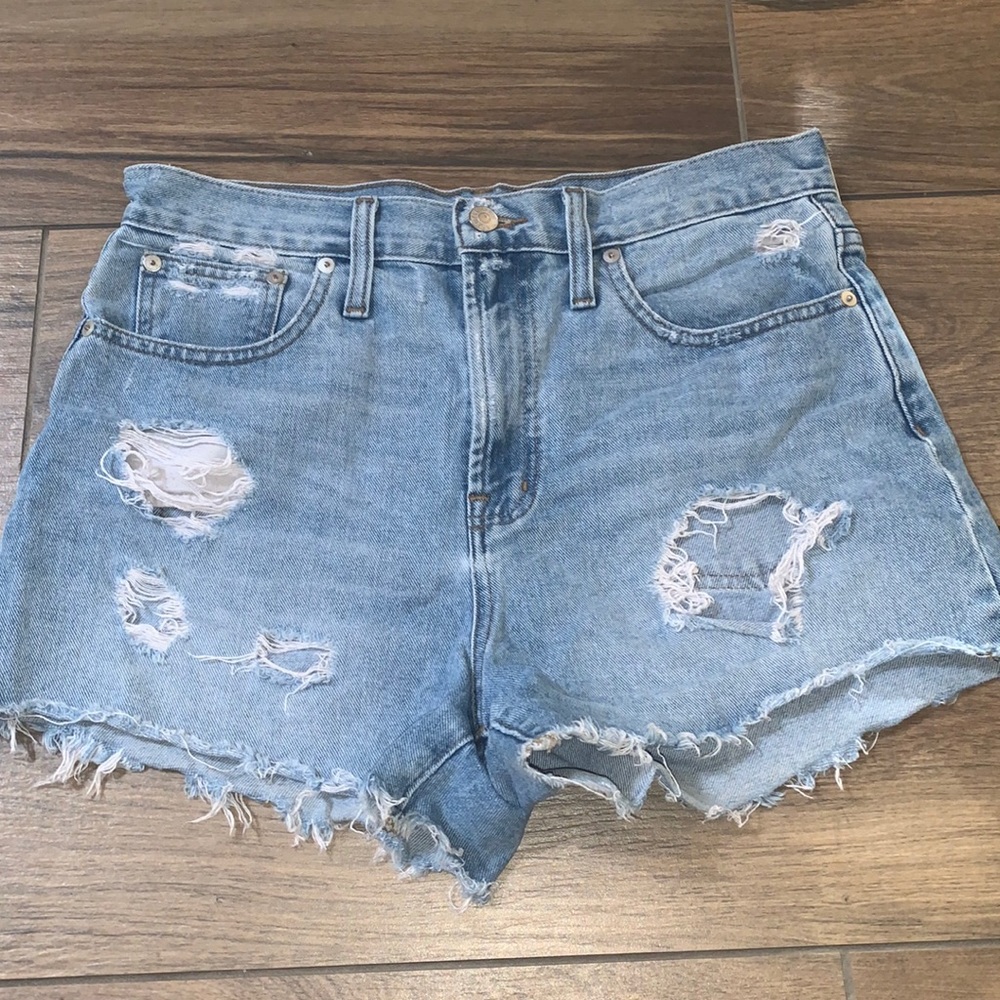 Madewell High Waisted Jean Shorts